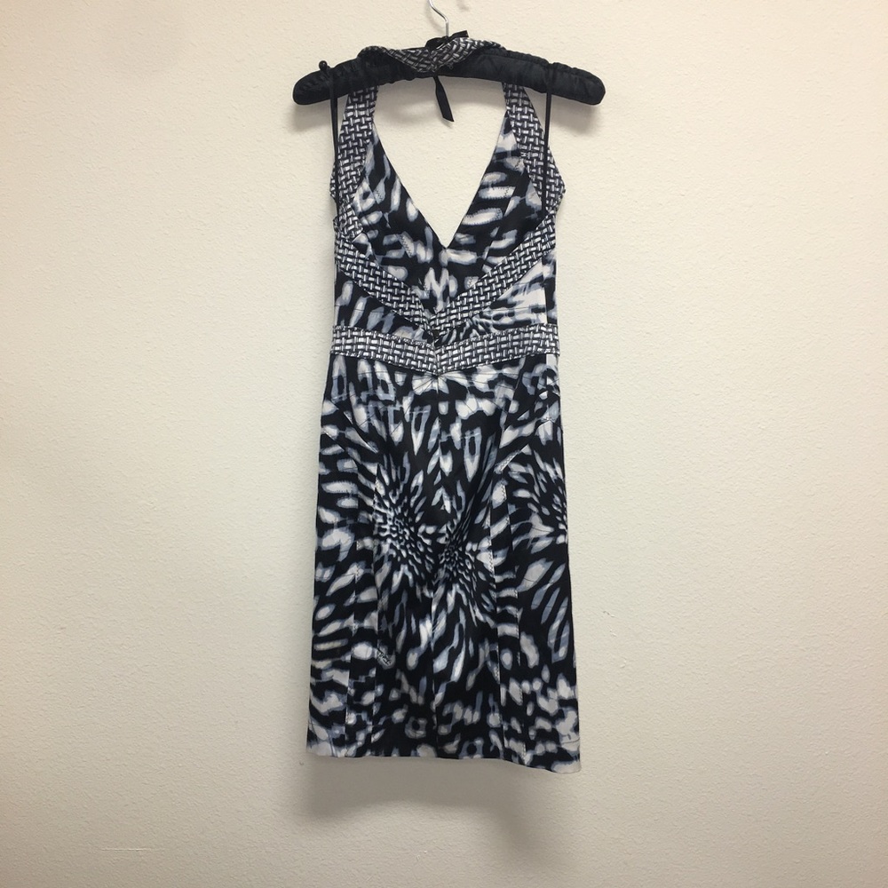 Just Cavalli Black and White Halter Dress - Picture 2 of 4